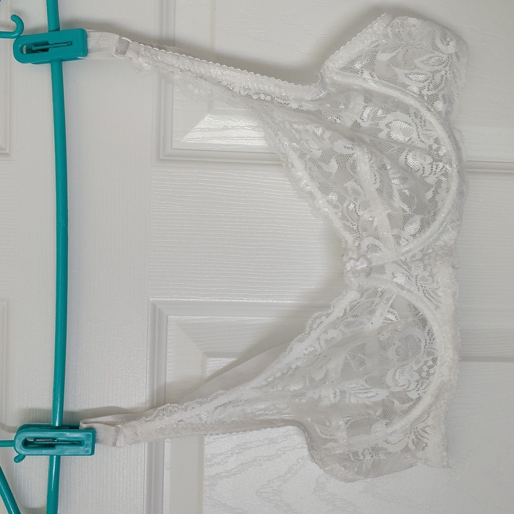 White Lacy Bra